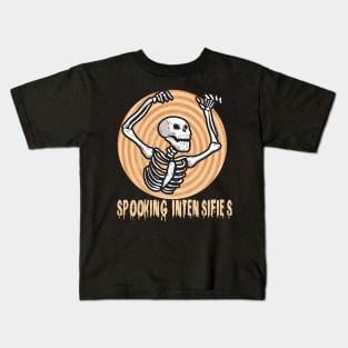 Spooky Meme Spooking Intensifies Skeleton Kids T-Shirt